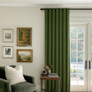 Forest Green | Vol Velvet Blackout Curtains Luxury Heavyweight Luster Custom Drapes | Grommet