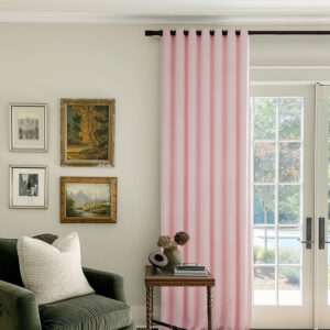 Bare Pink | Vol Velvet Blackout Curtains Luxury Heavyweight Luster Custom Drapes | Grommet