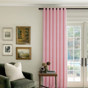 Pink | Vol Velvet Blackout Curtains Luxury Heavyweight Luster Custom Drapes | Grommet