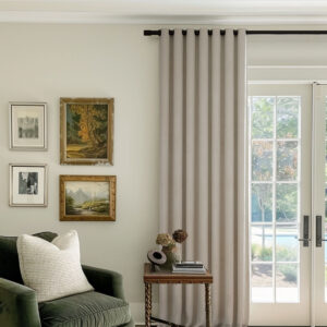 Glacier Gray | Vol Velvet Blackout Curtains Luxury Heavyweight Luster Custom Drapes | Grommet