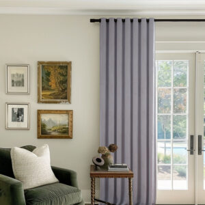 Gray | Vol Velvet Blackout Curtains Luxury Heavyweight Luster Custom Drapes | Grommet
