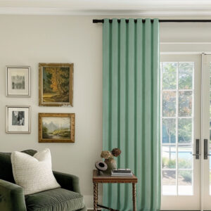 Sage Green | Vol Velvet Blackout Curtains Luxury Heavyweight Luster Custom Drapes | Grommet
