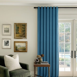 Sky Blue | Vol Velvet Blackout Curtains Luxury Heavyweight Luster Custom Drapes | Grommet
