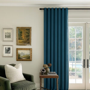 Turquoise | Vol Velvet Blackout Curtains Luxury Heavyweight Luster Custom Drapes | Grommet