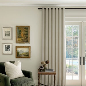Flaxen | Vol Velvet Blackout Curtains Luxury Heavyweight Luster Custom Drapes | Grommet