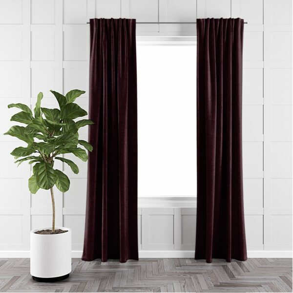 Juno Velvet Bordeaux Drapery – Open Box - Image 3