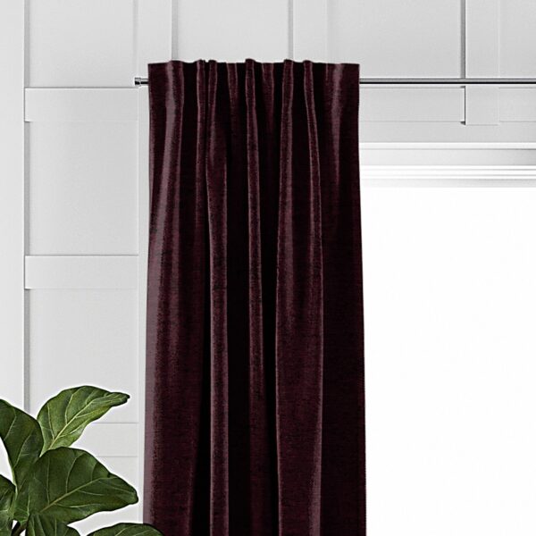 Juno Velvet Bordeaux Drapery – Open Box