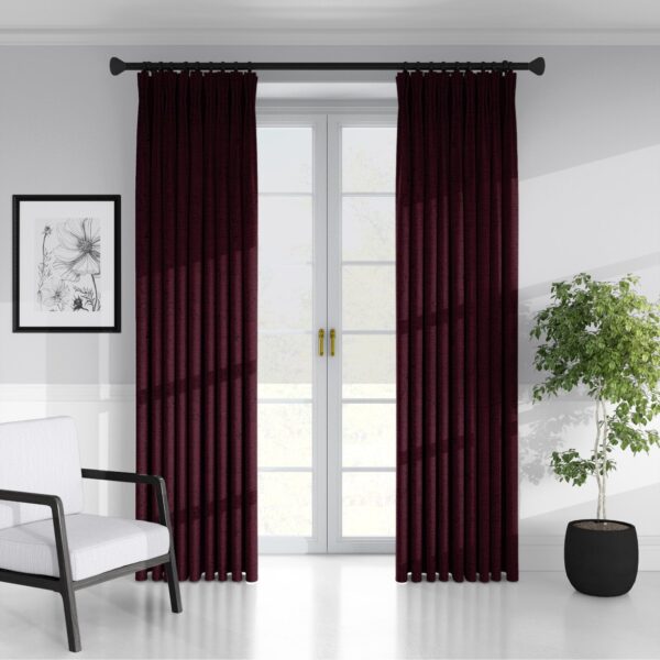 Juno Velvet Bordeaux Drapery - Image 3