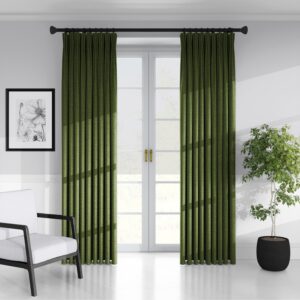 Juno Velvet Caper Pole Top Drapery Panel- Open Box
