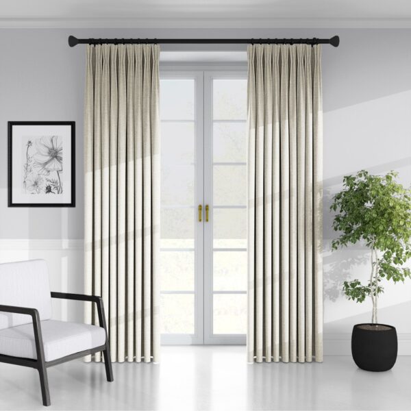 Juno Velvet Ivory Drapery - Image 2
