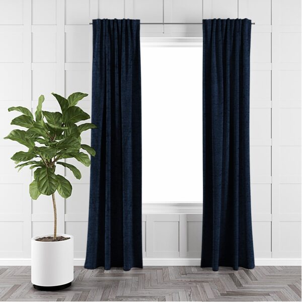 Juno Velvet Navy Drapery - Image 5