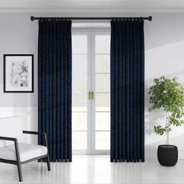 Juno Velvet Navy Drapery - Image 2
