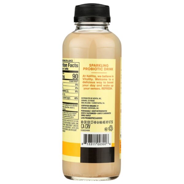 Kevita Organic Lemon Ginger Sparkling Probiotic Drink 15.2 Fluid Ounce 6 per case. - Image 3
