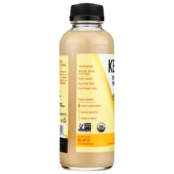 Kevita Organic Lemon Ginger Sparkling Probiotic Drink 15.2 Fluid Ounce 6 per case. - Image 4