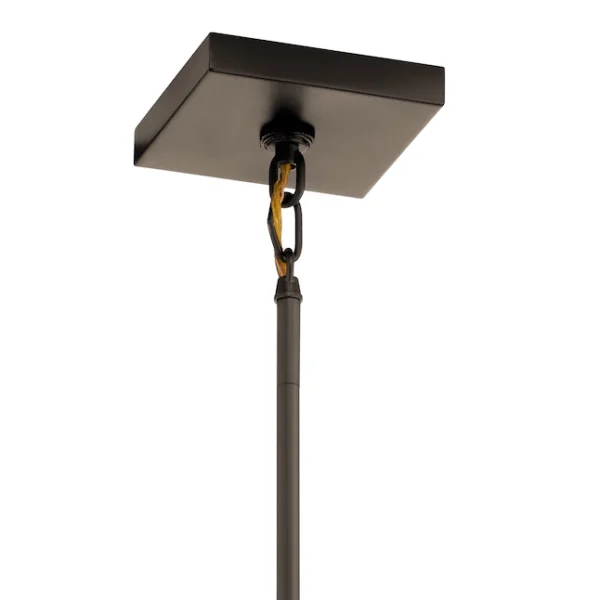 82316 Solander 3-Light Olde Bronze Traditional Clear Glass Geometric Pendant Light - Image 3