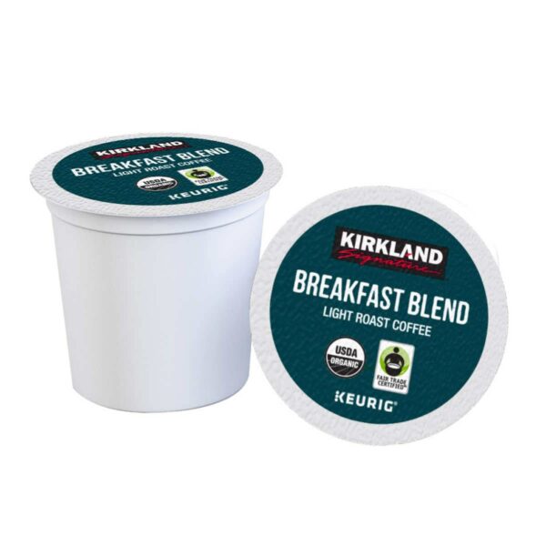 Kirkland Signature Organic Breakfast Blend Light-Roast Coffee, K-Cup Pods, 120 Count - Image 3