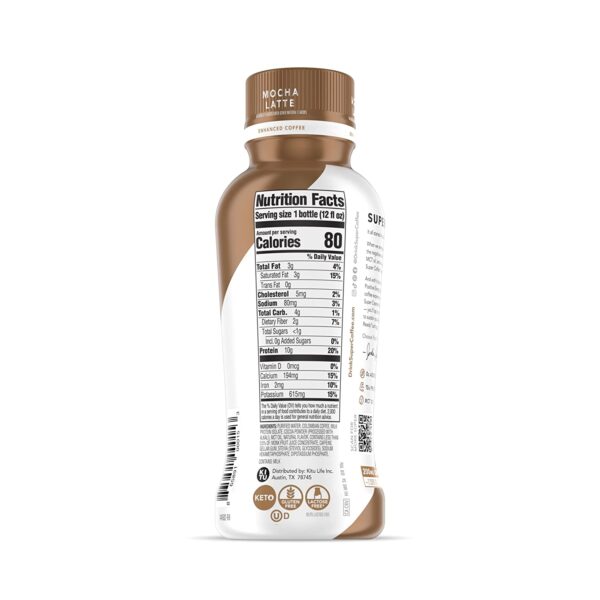 Kitu Super Coffee Mocha Protein Coffee 12 Pack 12 fl oz - Image 3
