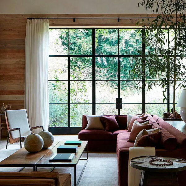 Back Tab Lille Linen Memory Trained Blackout Curtains Natural Modern Custom Drapes - Image 3