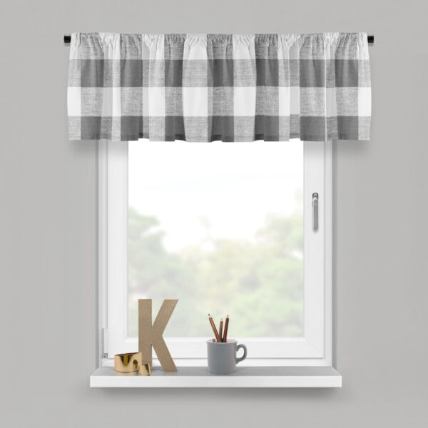 Lumberjack Check Gray/White Drapery - Image 4
