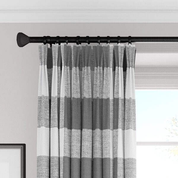 Lumberjack Check Gray/White Drapery - Image 2