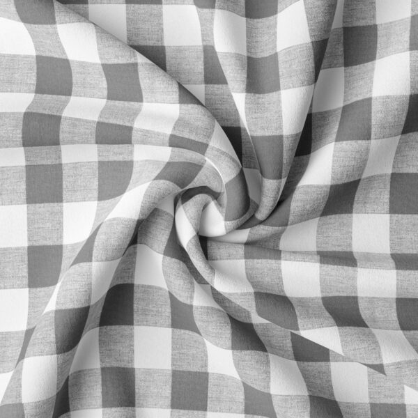 Lumberjack Check Gray/White Drapery - Image 6