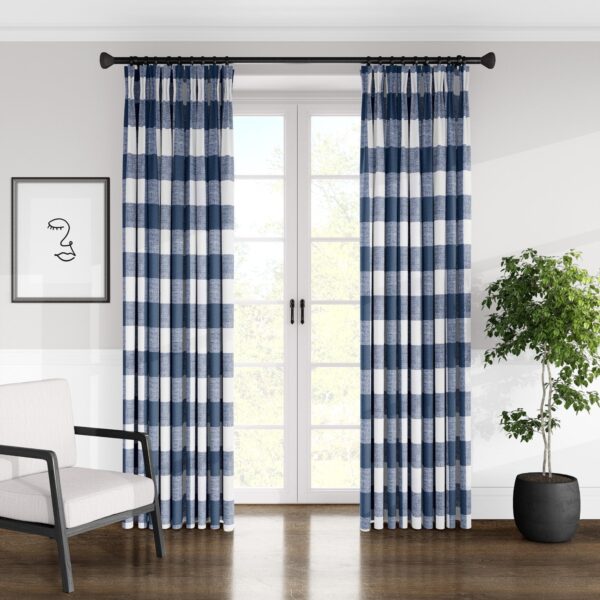 Lumberjack Check Indigo/White Drapery - Image 2