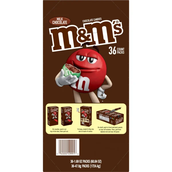 M M s Milk Chocolate Full Size Chocolate Candy   1.69oz/36 Ct