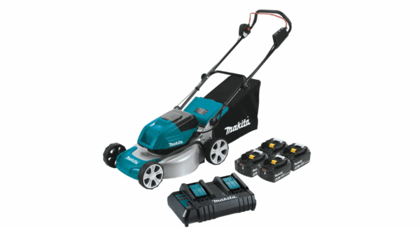XML03CM1 18 in. 18-Volt X2 (36-Volt) LXT Lithium-Ion Cordless Walk Behind Push Lawn Mower Kit with 4 Batteries (4.0 Ah)