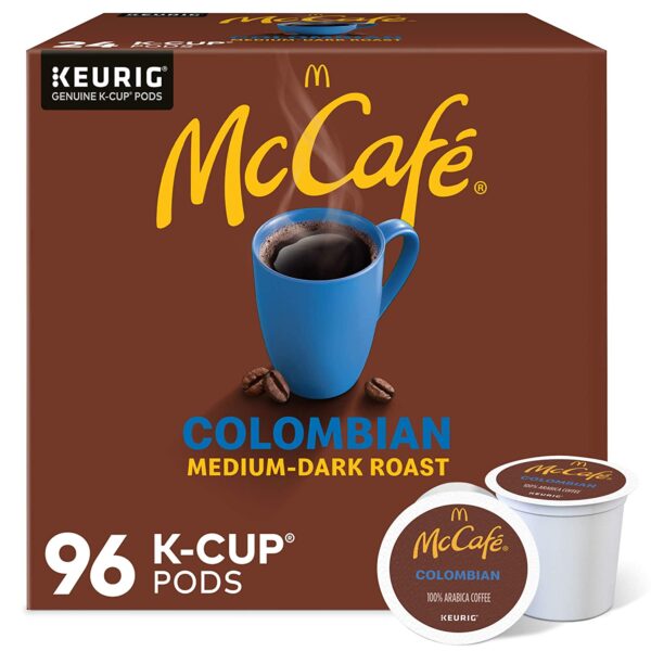 McCaf?? Colombian, Keurig Single Serve K-Cup Pods, Medium-Dark Roast Coffee Pods, 96 Count