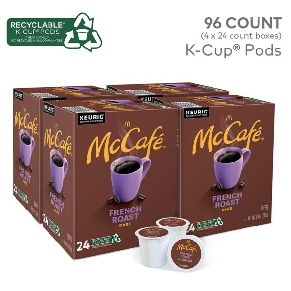 McCaf?? French Roast Keurig Single Serve K-Cup Pods Dark Roast Coffee Pods 96 Count - Image 2