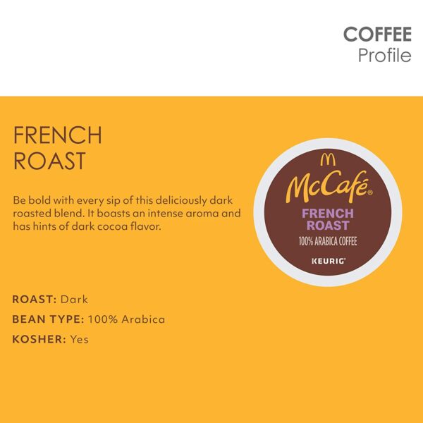McCaf?? French Roast Keurig Single Serve K-Cup Pods Dark Roast Coffee Pods 96 Count - Image 4