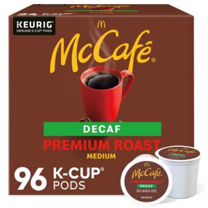 McCaf?? Premium Roast Decaf, Keurig Single Serve K-Cup Pods, Medium Roast Coffee Pods, 96 Count of pack of 4 of 24 K-Cup Pods each