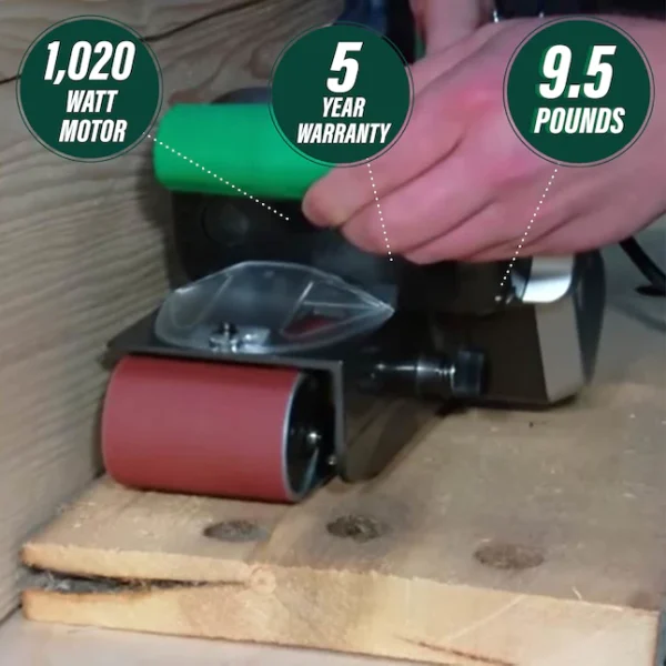 HPT 9-Amp Corded Belt Sander with Dust Management - Image 11