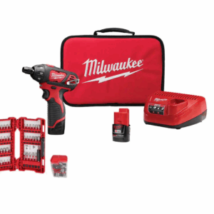 2401-22-48-32-4497 M12 12-Volt Lithium-Ion Cordless 1/4 in. Hex Screwdriver Kit with SHOCKWAVE Alloy Steel Screwdriver Bit Set (72-Piece)