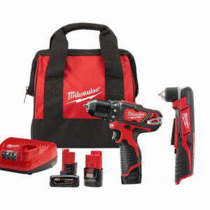 2407-22-2415-20-48-11-2460 M12 12V Lithium-Ion Cordless 3/8 in. Drill/Driver Kit with M12 3/8 in. Right Angle Drill and 6.0 Ah XC Battery Pack