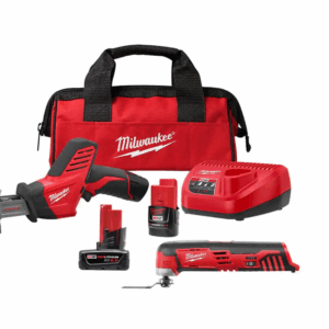 2420-21-2426-20-48-11-2460 M12 12V Lithium-Ion HACKZALL Cordless Reciprocating Saw Kit with M12 Oscillating Multi-Tool   6.0Ah XC Battery Pack