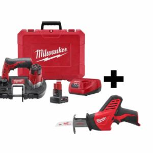 2429-21XC-2420-20 M12 12-Volt Lithium-Ion Cordless Sub-Compact Band Saw XC Kit W/ M12 Hackzall