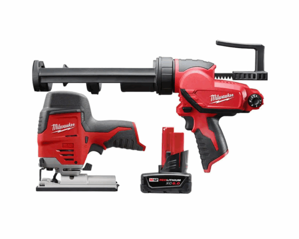 M12 12V Cordless Jig Saw Kit with Battery and Caulk Gun