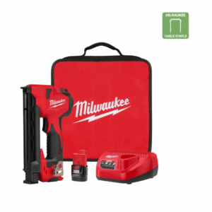 2448-21 M12 12-Volt Lithium-Ion Cordless Cable Stapler Nailer Kit with 2.0Ah Battery, Charger and Bag