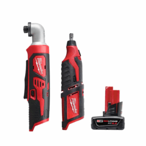 2467-20-2460-20-48-11-2460 M12 12V Lithium-Ion Cordless 1/4 in. Right Angle Hex Impact Driver with M12 Rotary Tool and 6.0 Ah XC Battery Pack