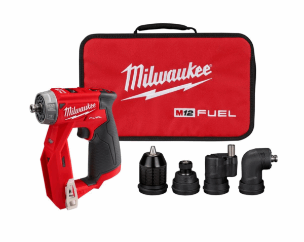 2505-20 M12 FUEL 12-Volt Lithium-Ion Brushless Cordless 4-in-1 Installation 3/8 in. Drill Driver with 4 Tool Head (Tool-Only)