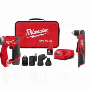 2505-22-2415-20 M12 FUEL 12-Volt Lithium-Ion Brushless Cordless 4-in-1 Interchangeable 3/8 in. Drill Driver Kit with Right Angle Drill