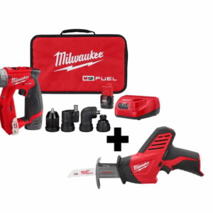 2505-22-2420-20 M12 FUEL 12V Lithium-Ion Brushless Cordless 4-in-1 Installation 3/8 in. Drill Driver Kit with M12 HACKZALL