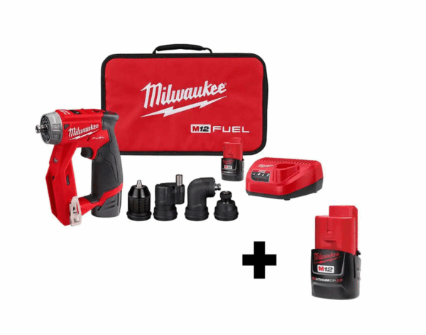 2505-22-48-11-2420 M12 FUEL 12-Volt Lithium-Ion Brushless Cordless 4-in-1 Installation 3/8 in. Drill Driver Kit W/ Bonus 2.0Ah Battery