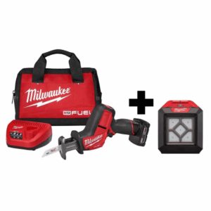 2520-21XC-2364-20 M12 FUEL 12V Lithium-Ion Cordless HACKZALL Reciprocating Saw Kit with M12 Compact Flood Light (Tool-Only)
