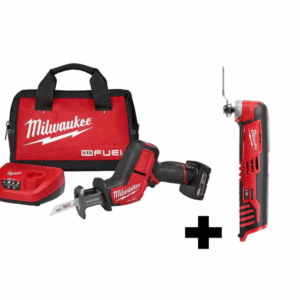 2520-21XC-2426-20 M12 FUEL 12-Volt Lithium-Ion Brushless Cordless HACKZALL Reciprocating Saw Kit W/ M12 Multi-Tool