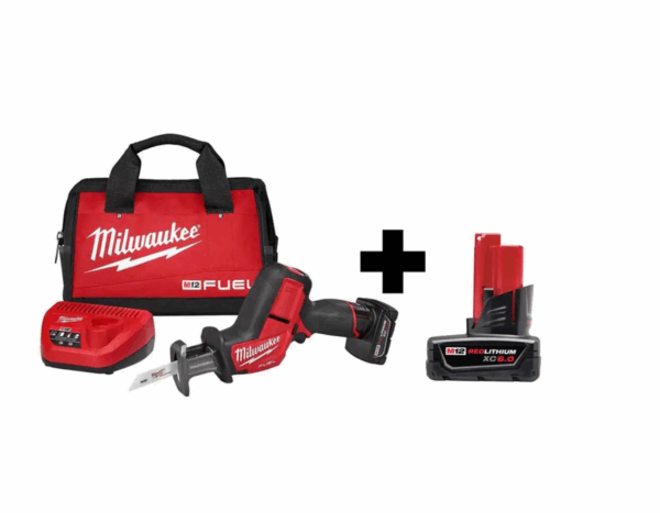 2520-21XC-48-11-2460 M12 FUEL 12V Lithium-Ion Brushless Cordless HACKZALL Reciprocating Saw Kit with 6.0Ah Battery