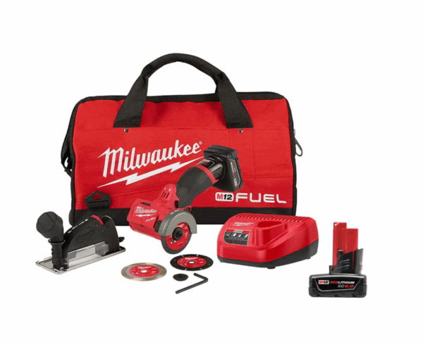 2522-21XC-48-11-2460 M12 FUEL 12-Volt 3 in. Lithium-Ion Brushless Cordless Cut Off Saw Kit with 6.0Ah Battery