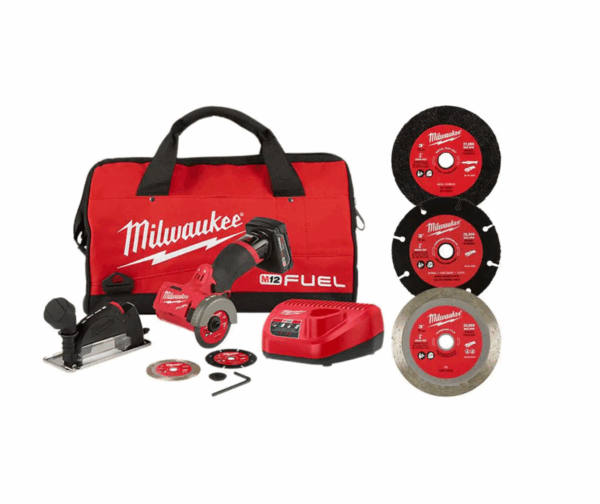 2522-21XC-49-94-3000-49-94-3005-49-94-30 M12 FUEL 12-Volt 3 in. Lithium-Ion Brushless Cordless Cut Off Saw Kit with Battery Charger and 3 in. Blades (5-Pack)