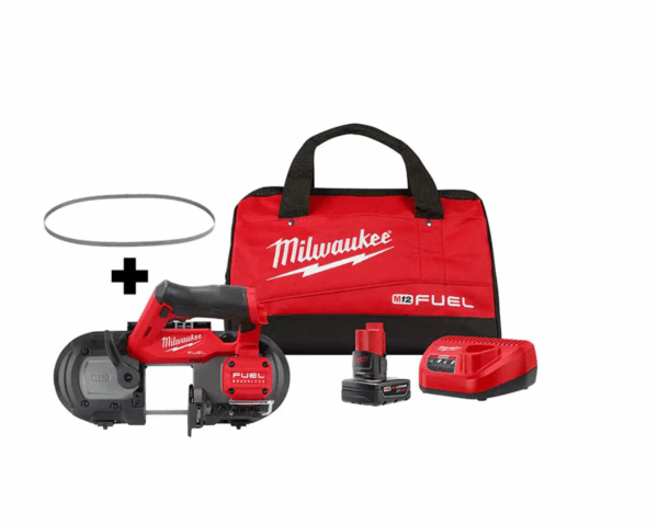 Band Saw 2529-21XC-48-39-0631 M12 FUEL 12V Lithium-Ion Cordless Compact Band Saw XC Kit with (4) Blades